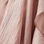 Ruffled-sleeves Abaya in Silk Satin & Organza